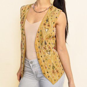 Vintage, Hype brand gold beaded vest